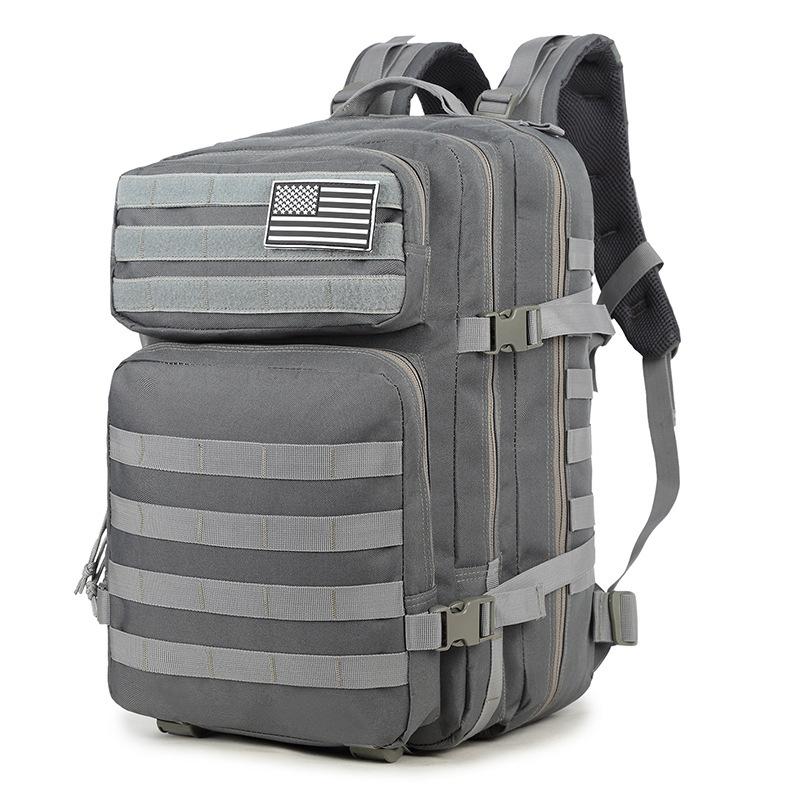 

Tactical Backpack Outdoor Large Capacity Multi Functional Backpack Travel Business Computer Bag Mountaineering Sports Backpack сірий колір