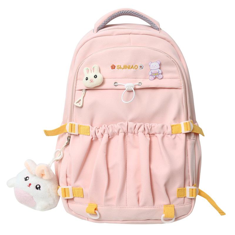 

Рюкзак великої місткості Шкільний рюкзак для учнів середньої школи рожевий