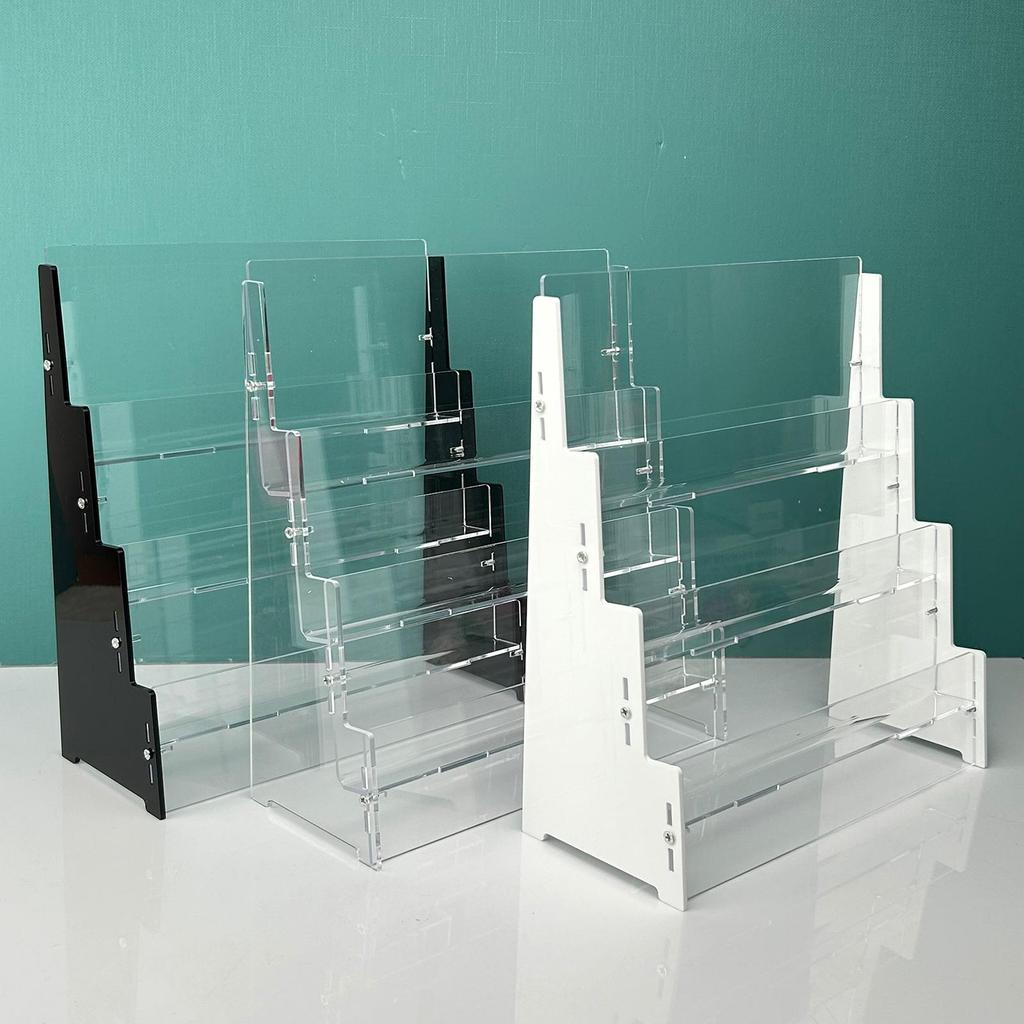 Acrylic Card Display Rack Lightweight Collection Riser Shelf Desk Organizer for Home Shop