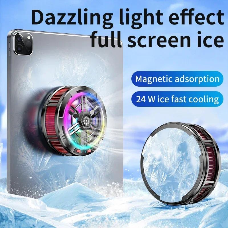 ABS 3 Speeds Adjustable Semiconductor Refrigeration Cooling Fan Radiator for IPhone Android Phone IPad Tablet Universal