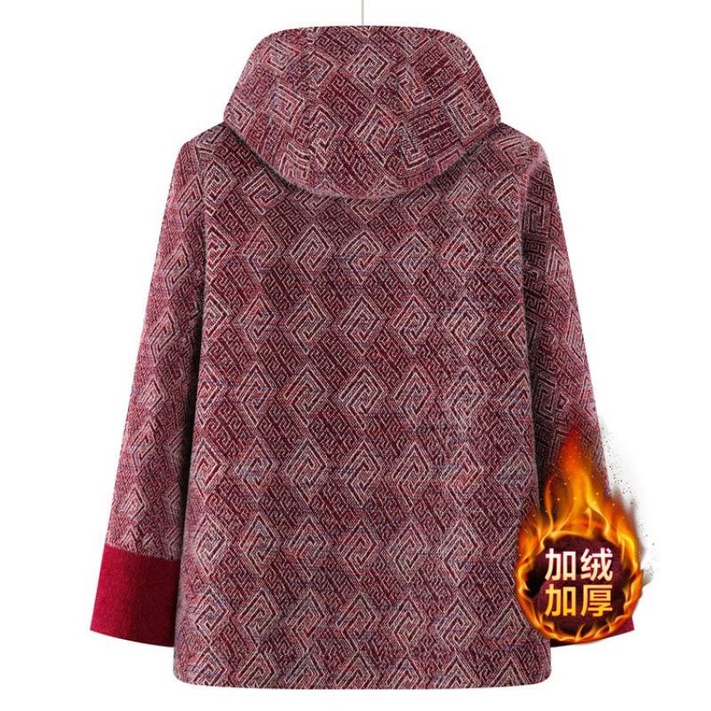 Imitation mink jacket winter women's long coat thickened noble hooded coat