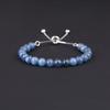 6mm Kyanite 925 Silver Slider Bracelet for Women [Coai]