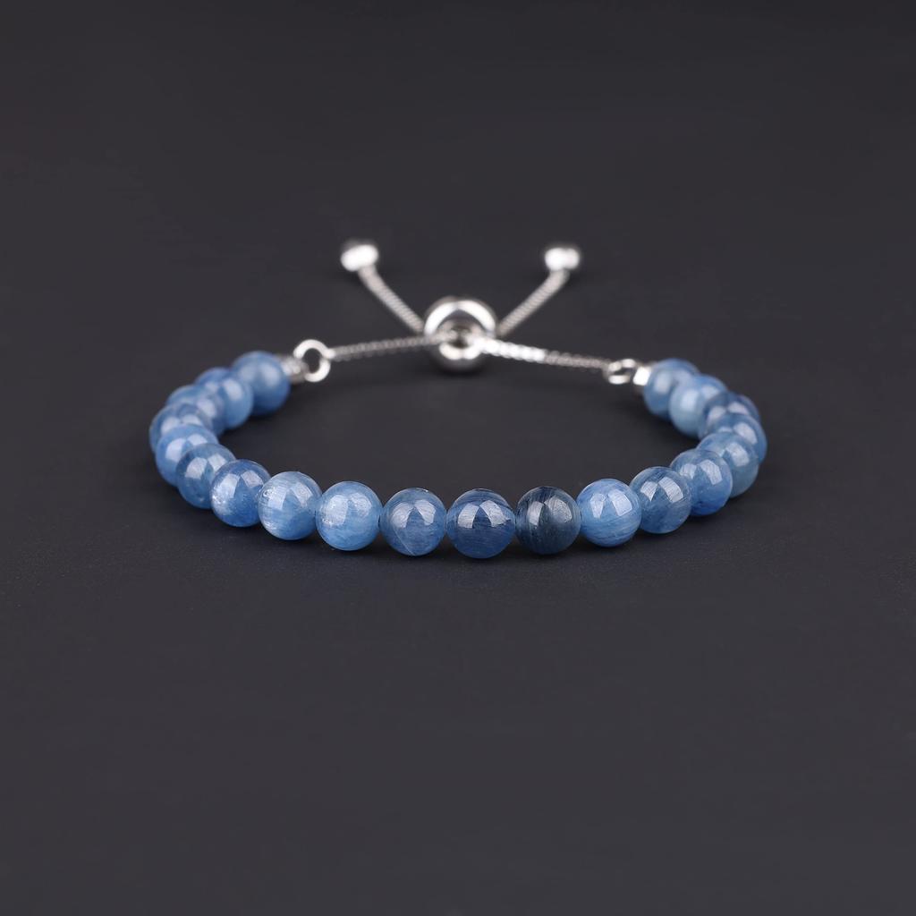 6mm Kyanite 925 Silver Slider Bracelet for Women [Coai]