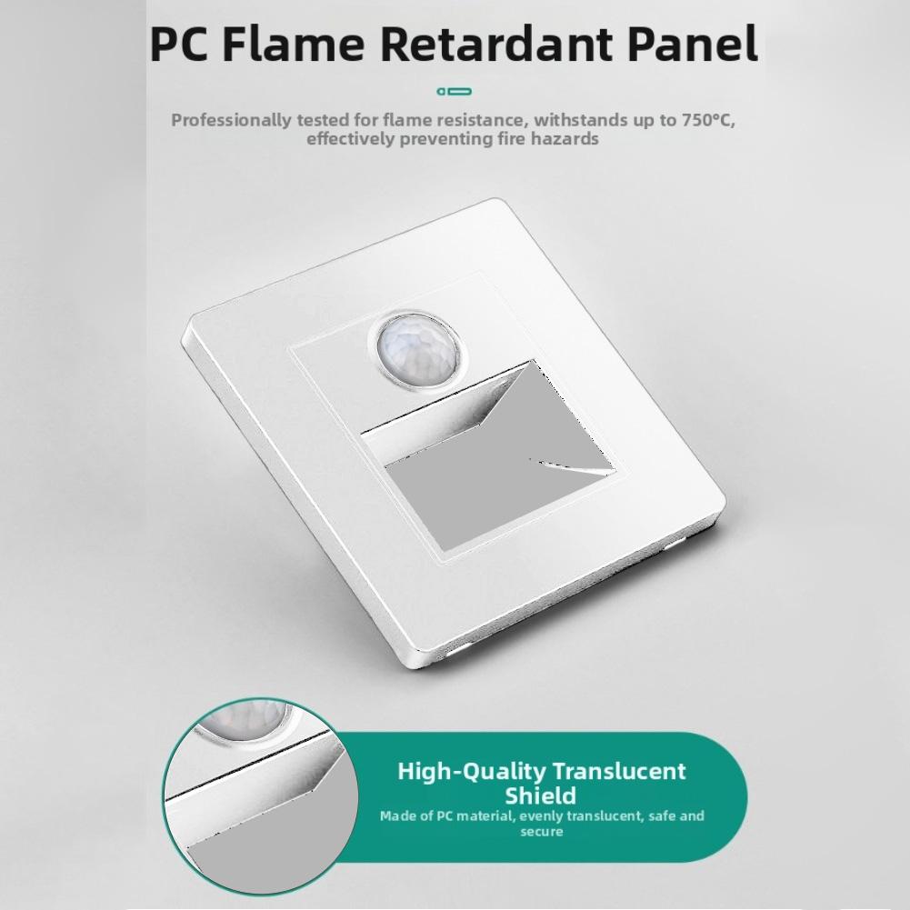 For 86x86mm Wall Box Recessed Wall Light LED Stair Light For Stairs White, Black, Gold Motion Sensor Stair Light