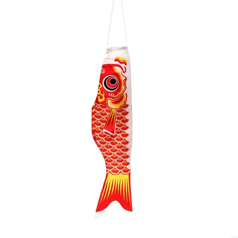 62KD Carp Windsocks Traditional Japanese Carp Windsocks Streamers Hangings Fish Flag Festival Carp Banners Home Decorations