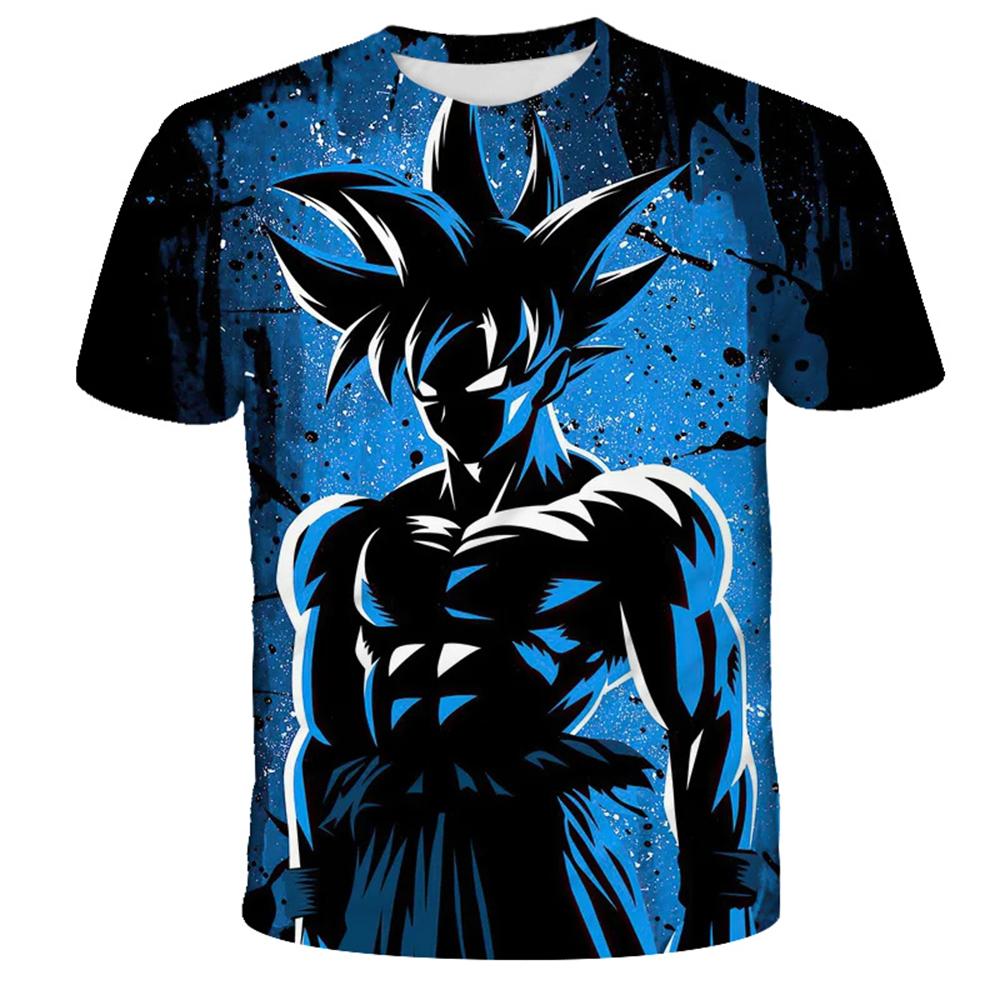 Anime Dragon Ball Son Goku 3D tlač letné módne ležérne tričko chlapčenské topy