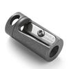 KeyUnity Manual Pencil Sharpener, Small, Portable, KT00, Fits 6-8mm Pencils, Titanium, with Hanging Hole, Lightweight, Rust-Resistant, EDC Tool, Sharp