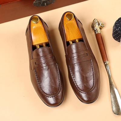 Italienische Herren Hochwertige Lässige Leder Slipper Lässige Business Büro Schuhe Bequeme Outdoor Slipper Flache Schuhe Fahrschuhe