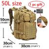 30L/50L 1000D Nylon Waterproof Backpack Outdoor Rucksacks Tactical Sports Camping Hiking Trekking Fishing Hunting Bag