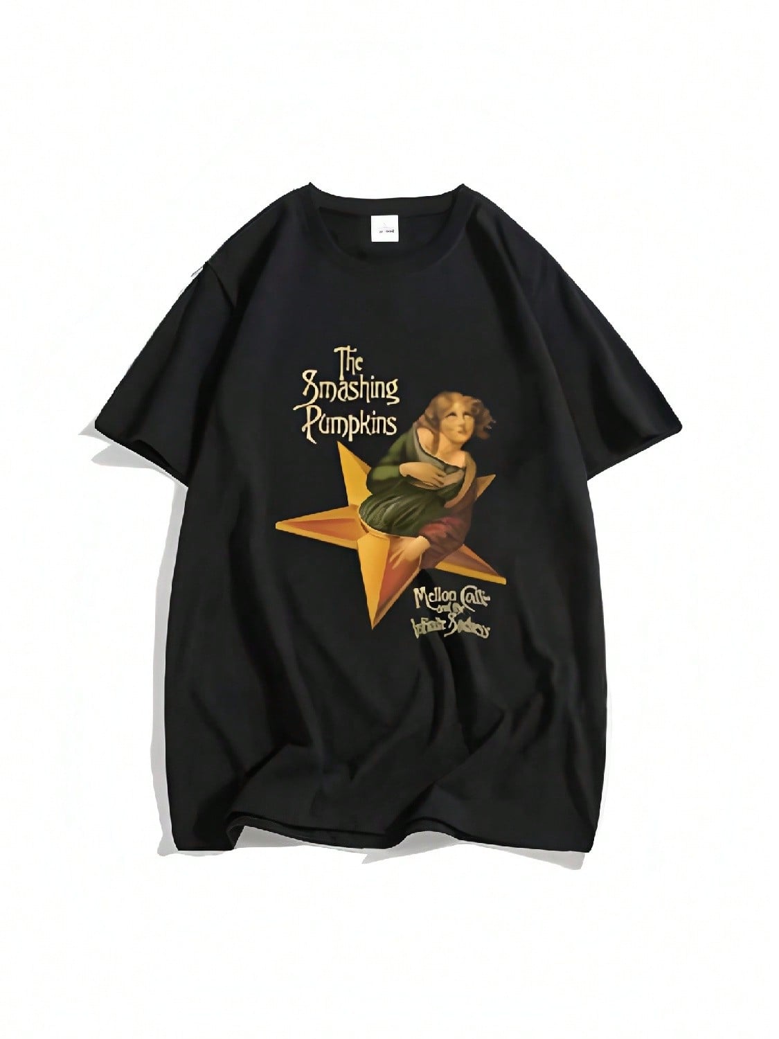 

Mellon Collie And The Infinite Sadness T-Shirt The Smashing Pumpkins Band Graphic Tshirts Vintage Fashion Printing Shirt Cotton K XXXXXL чёрный