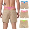 Vêtements de voyage de golf pour hommes Cadeau amusant Shorts Culottes impertinentes Hommes avec arrière de style string Nouveauté Cadeaux uniques Maris Shorts avec impression de fesses poilues