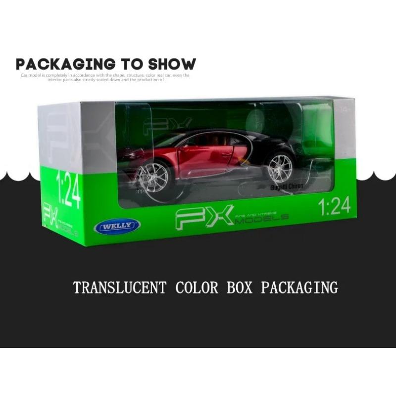 Welly 1/24 Bugatti Chiron Scale Diecast Vehicles High Simulation Model Car Metal Alloy Classic Toy Car For Kids Gift