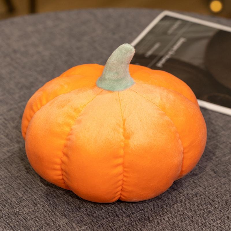 Halloween Pumpkin Soft Plush Pillow Stuffed Simulated Pumpkin Sofa Chair Cushion Thanksgiving Day Autumn Harvest Festival Decor