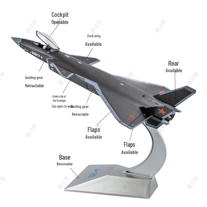 1:48 J-20 Fighter Jet Model
