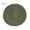 Soft Cotton Woven Coaster Set Heat Insulation Anti-Scald Water-absorbent Noise-reducing Cotton Cup Mat