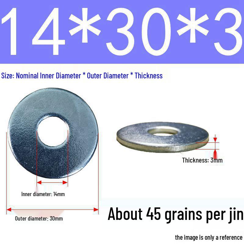 Galvanized Oversized Metal Washers M3-M60