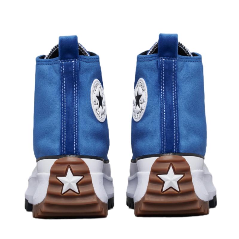 Converse Run Star Hike Trendy Versatile High-Top Espadrilles Unisex Blue