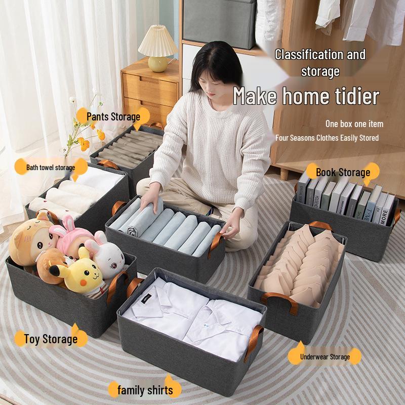 Foldable Steel Frame Clothes & Underwear Organizer Box