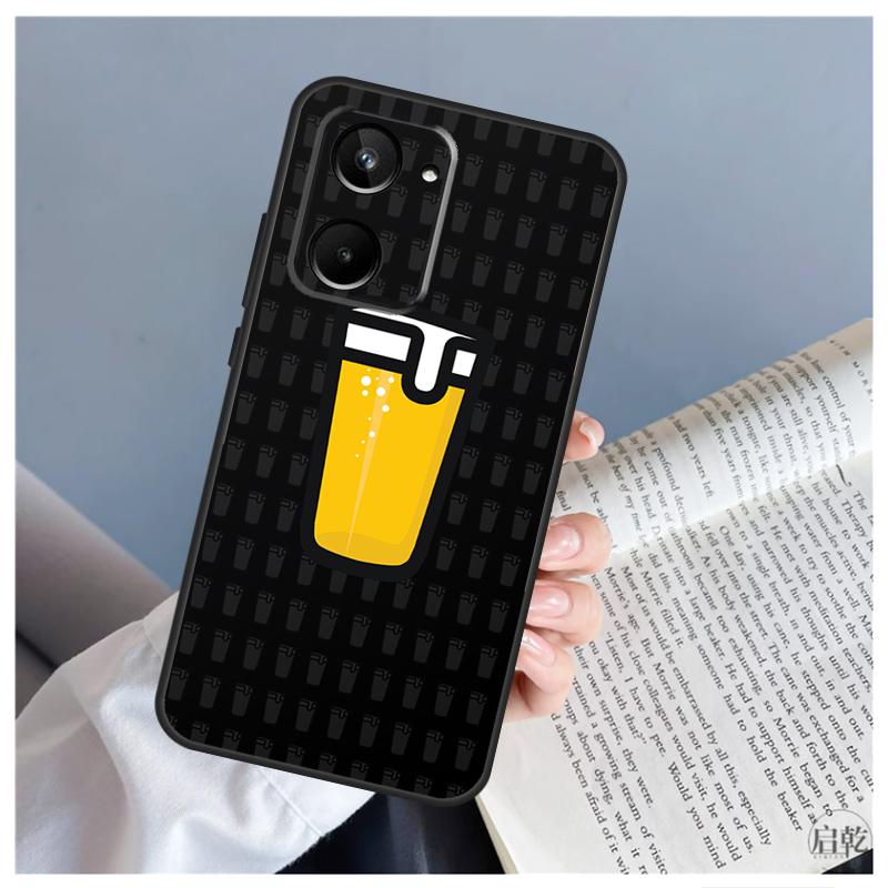 Beer Cup For Realme 9 10 11 12 Pro Plus GT5 C67 C55 C53 C35 C33 C30 C25s C21Y C15 GT3 GT Neo 5 Case