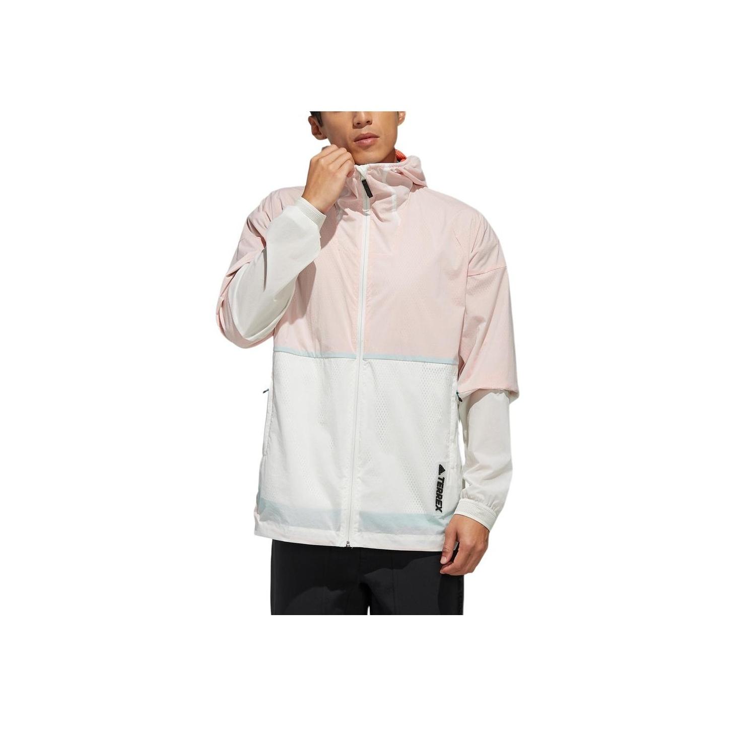 

Adidas Ветровка Terrex Серия для активного отдыха С капюшоном Модная спортивная куртка Мужская куртка Трек-серый FT7940 2XL