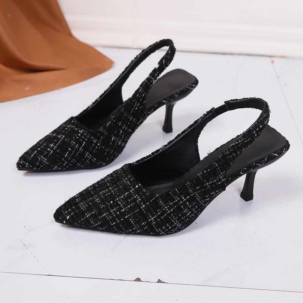 Fashion Women 'sandals Pointed Toe High Heels Shoes Sexy Fashion Party Summer Slippers Designer 2025 New Trend Dress Slingback Pumps