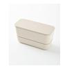 BRUNO Yamanaka-nuri Bicolor 2 Tier Lunch Box Bento Box Dishwasher Safe Microwave Gray No Size RBHK013-GY
