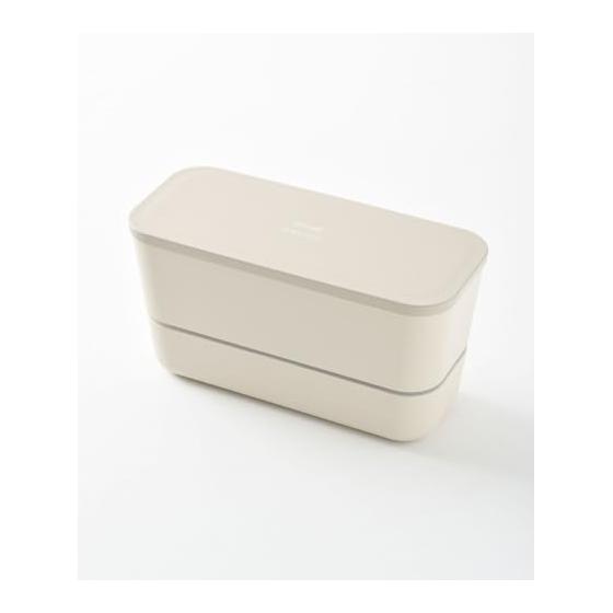BRUNO Yamanaka-nuri Bicolor 2 Tier Lunch Box Bento Box Dishwasher Safe Microwave Gray No Size RBHK013-GY