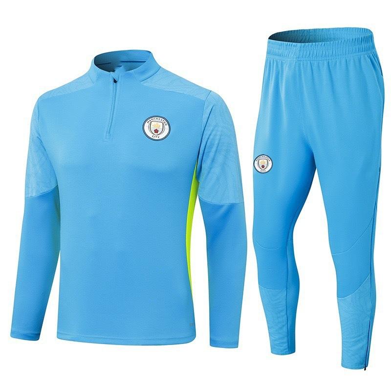 Autumn And Winter Real Madrid Barcelona Arsenal Training Suit Long Sleeve Half Zipper Football Suit Sportswear Adult Suit