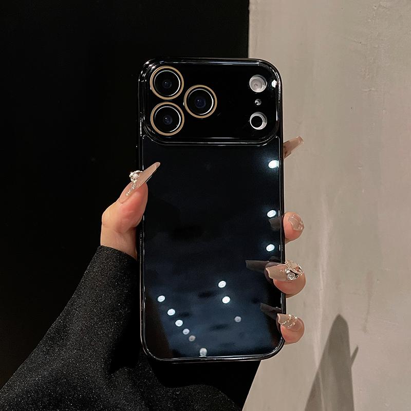 Luxury Tempered Glass Phone Case For iPhone 17 16 15 14 13 12 11 Pro Max Plus Crystal Lens Protection Plating Bumper Hard Cover