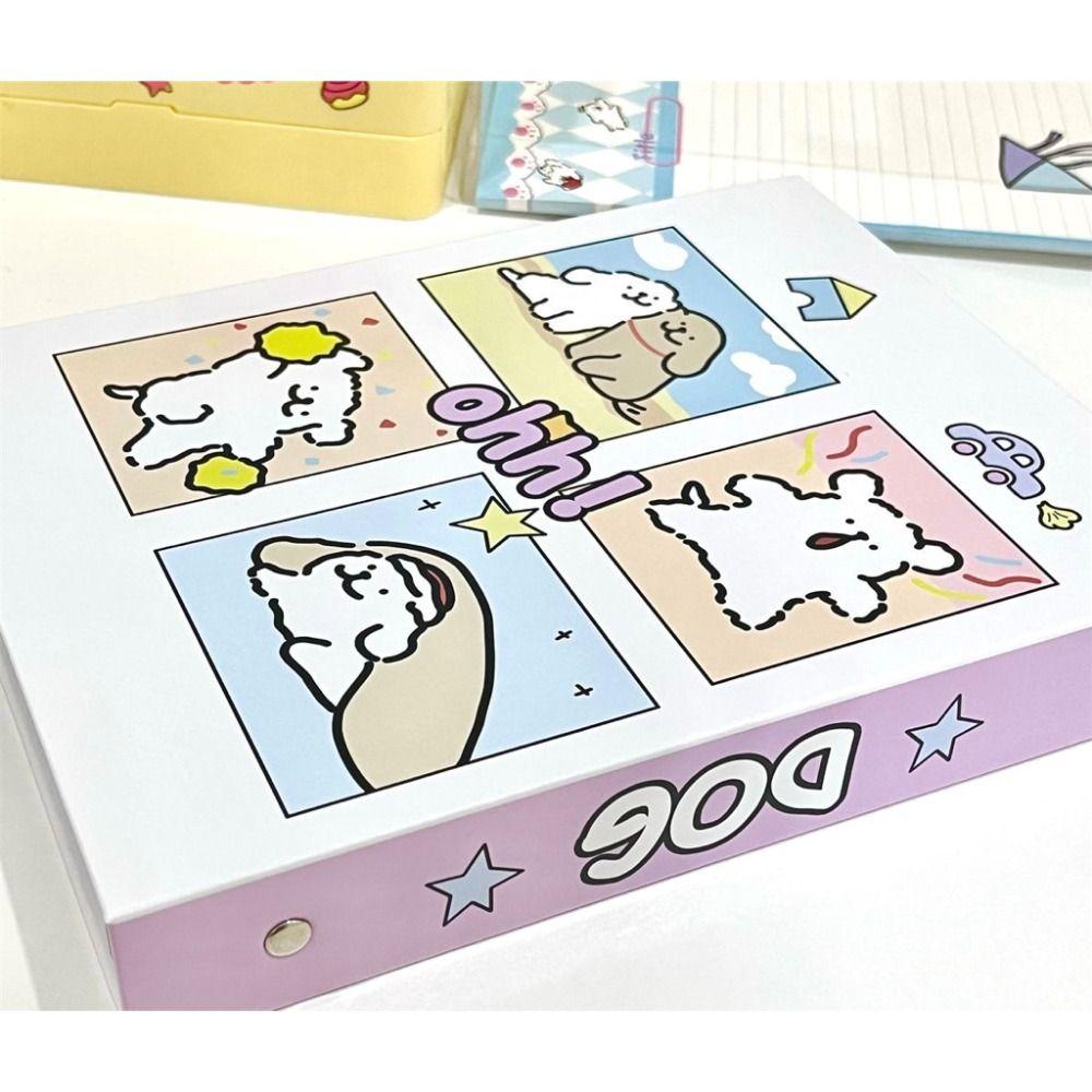 A5 INS 3-inch Small Card Storage Cartoon Puppy Photo Album Binder Photocard Collection Books Loose-leaf Idol Photocard Holder