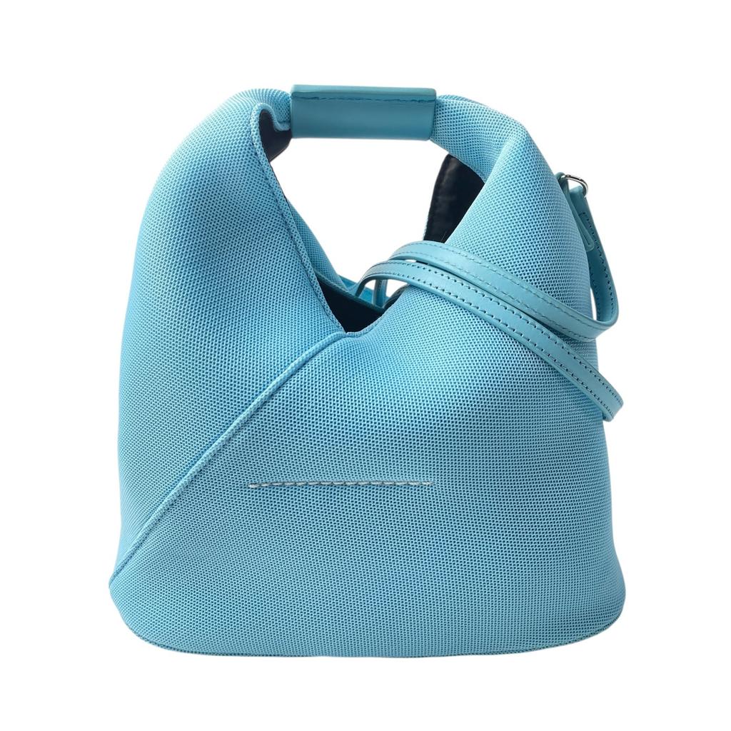 Used Maison MargielaShoulder Bag Blue canvas/leather Women