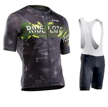 Strap short-sleeved cycling suit men s summer road cycling suit slim-fitting breathable cycling suit S