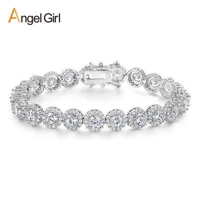 5mm Round Cuban Tennis Bracelet: Unisex Light Luxury High-End European and American Style