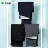 Shanshan Men's Ice Silk Linen Blend Straight-Leg Business Casual Pants