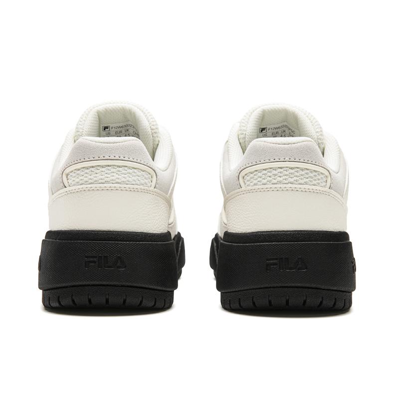 Fila CAMPUS Skateboard Shoes Women's Low Top Snow/Caviar Gray F12W633223FSC