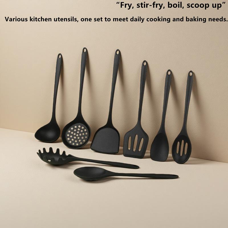 1/4/8Pcs Silicone Cooking Utensils Set, Kitchen Utensils Set for Non-stick Cookware, Dishwasher Safe Kitchen Gadgets Tools