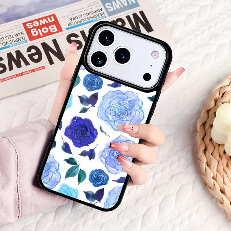 Watercolor flower Phone Case For IPhone 17 16e 15 14 13 12 11 Pro Max Air Mini Soft Protective Cover