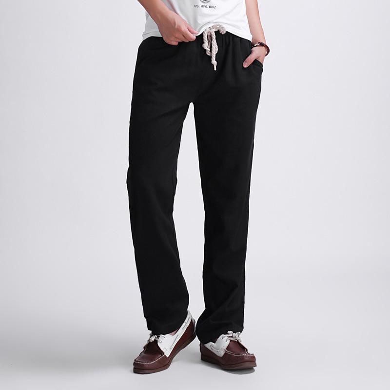 2024 Men's Casual Loose Cotton Linen Pants, Plus Size M-5XL