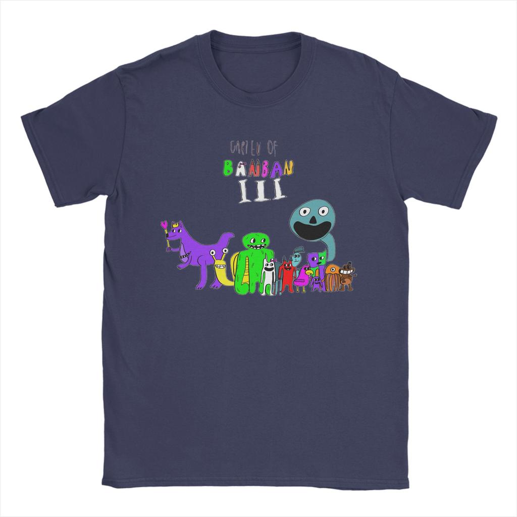 Casual Garten of Banban 3 Characters TShirt for Unisex Crewneck Cotton T Shirt  Short Sleeve Tees Summer Clothing