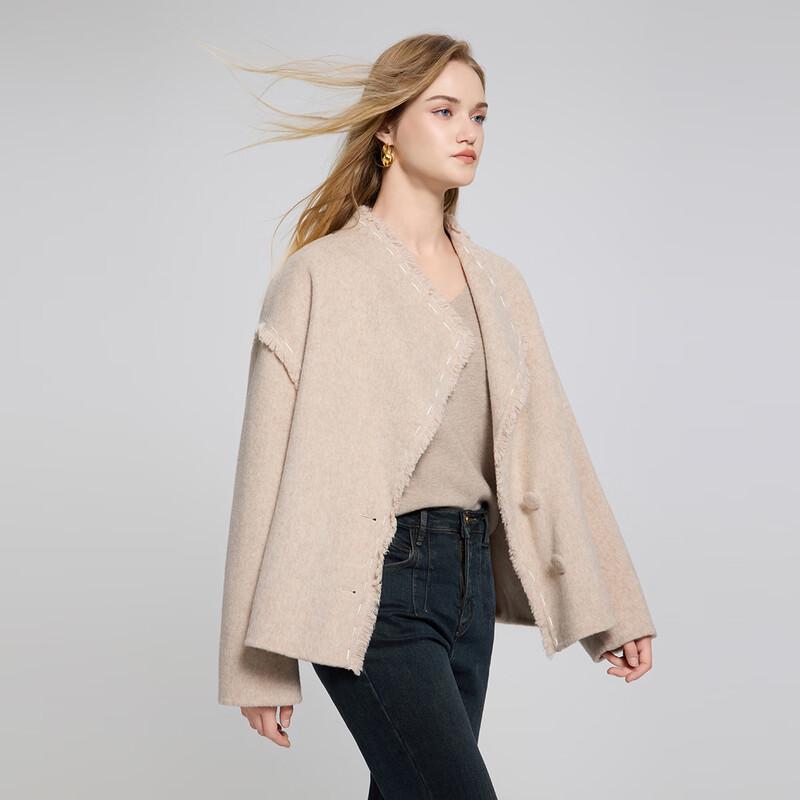 Shetu Fashion Short Double-Sided Wool Coat