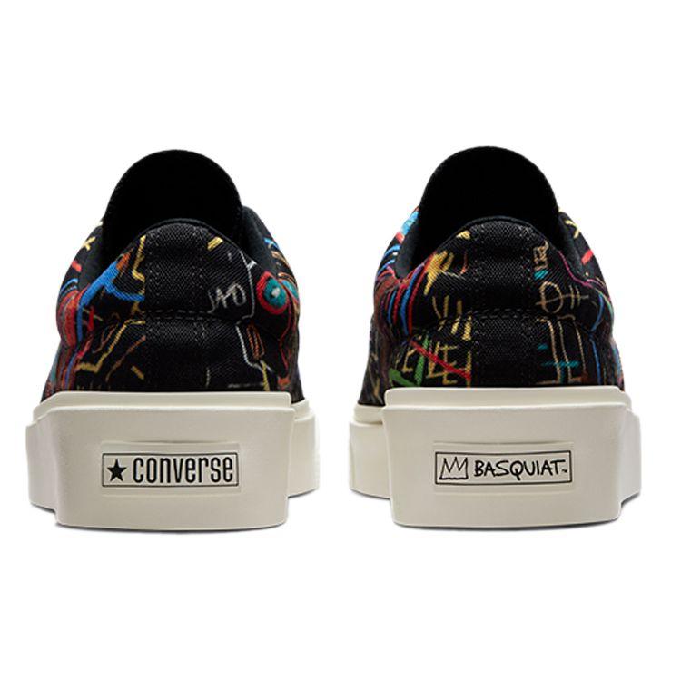 Jean-Michel Basquiat x Converse Skid Grip Kings of Egypt II Unisex Sneakers Black Multi Egret 172584C
