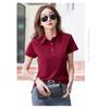 Summer New Korean Style Slim Fit Button Turn-down Collar Short Sleeve T-shirt Women Shirt Simple Fashion Small Shirt