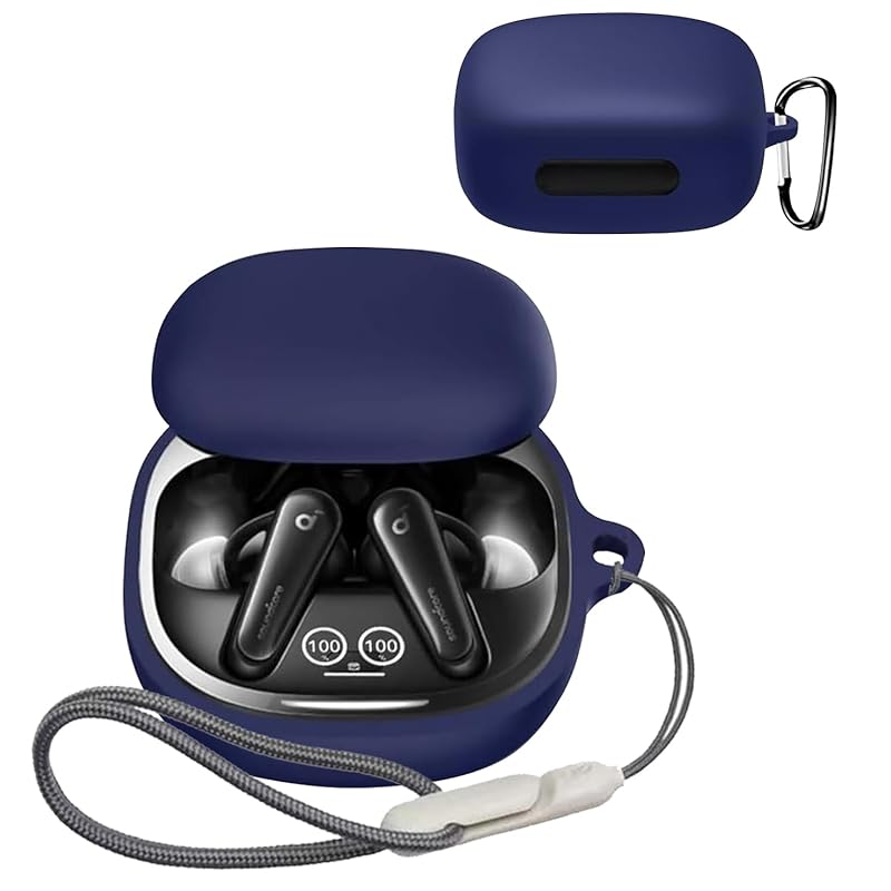 

For Anker Soundcore Liberty 4 Pro case Cover [JYJIEJIE] Wireless earphones for silicon convenience trip lightweight protective cover Scratch