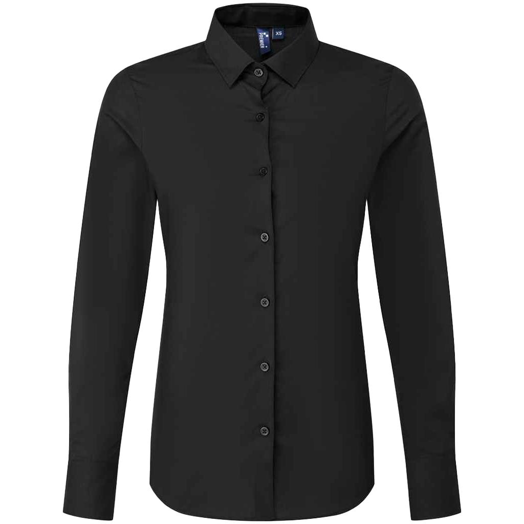 Premier Γυναικείο/Κυριών Ανακυκλωμένο Ποπλίν Μακρυμάνικο Επίσημο Πουκάμισο