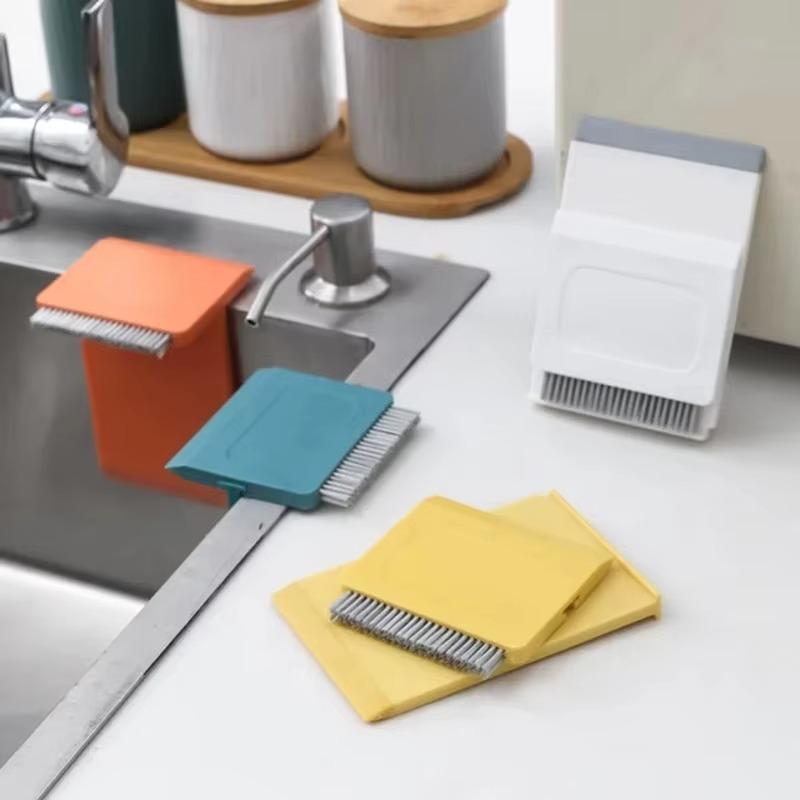 New Kitchen Sink Squeegee Cleaner Countertop Brush Wiper Vegetable Mini Cleaning Brush Wiper Home Kitchen Tool Safe Accessories
