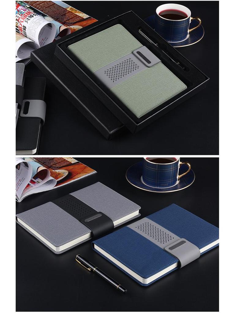 Custom Vintage Soft Leather Notebook with Buckle - A5/B5 Business Meeting Record Book with Logo Printing