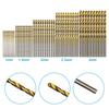 50pc Titanium Plated Twist Drill Set 1-3mm Small Drill Bit Electric Drill Drilling Set DIY Woodworking Drilling and Opening Tool