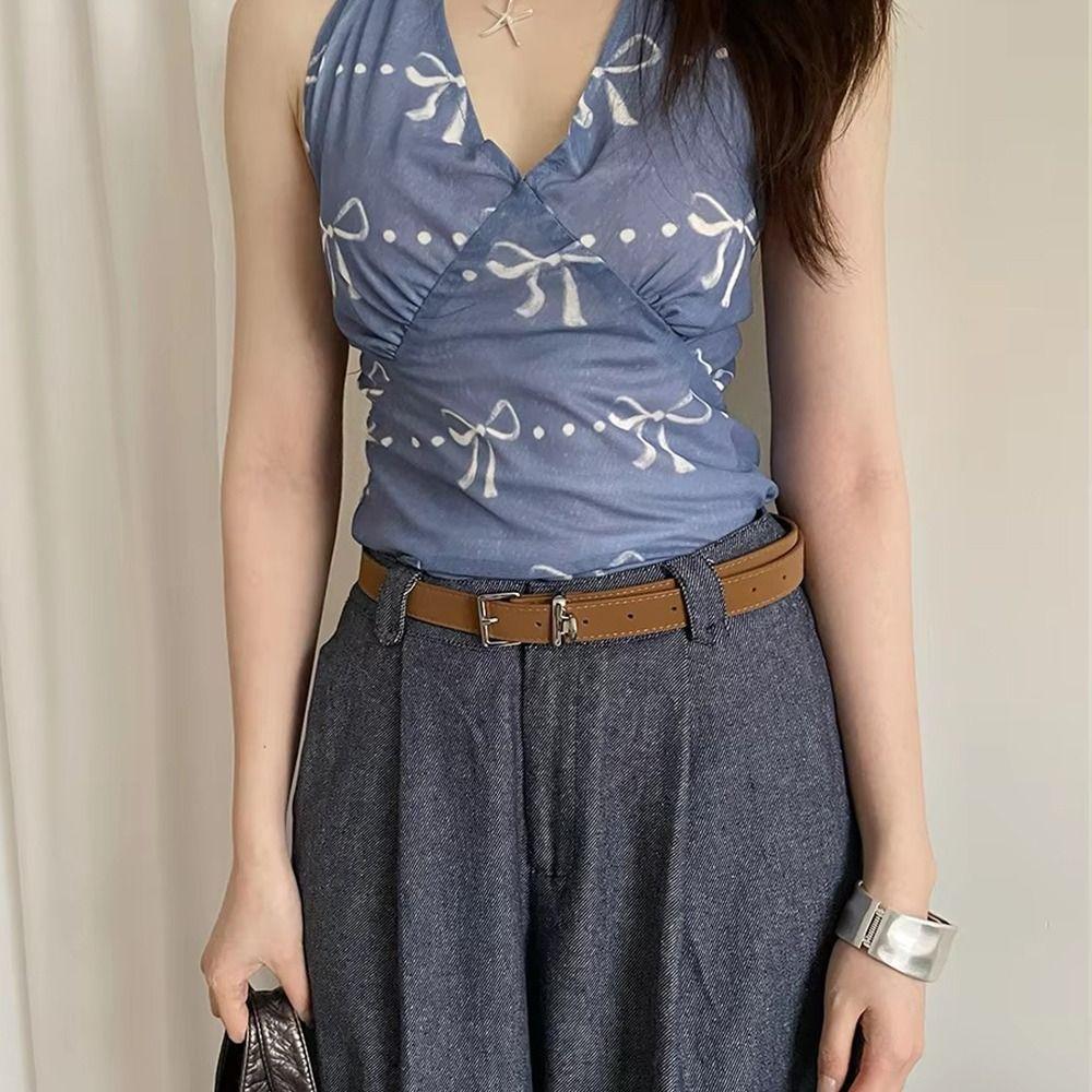 High-End Women's Belt Leopard Pattern Dress Jeans Belt Sexy Leather Waist Belt  For Lady