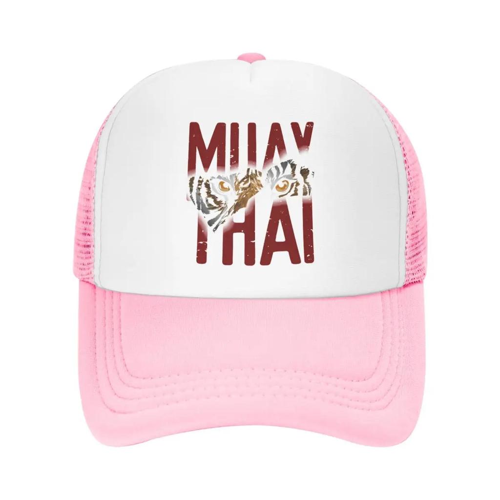 Custom Muay Thai Tiger Trucker Hat Adult Thailand Martial Art Fighter Spirit Adjustable Baseball Cap Sun Protection Trucker Cap