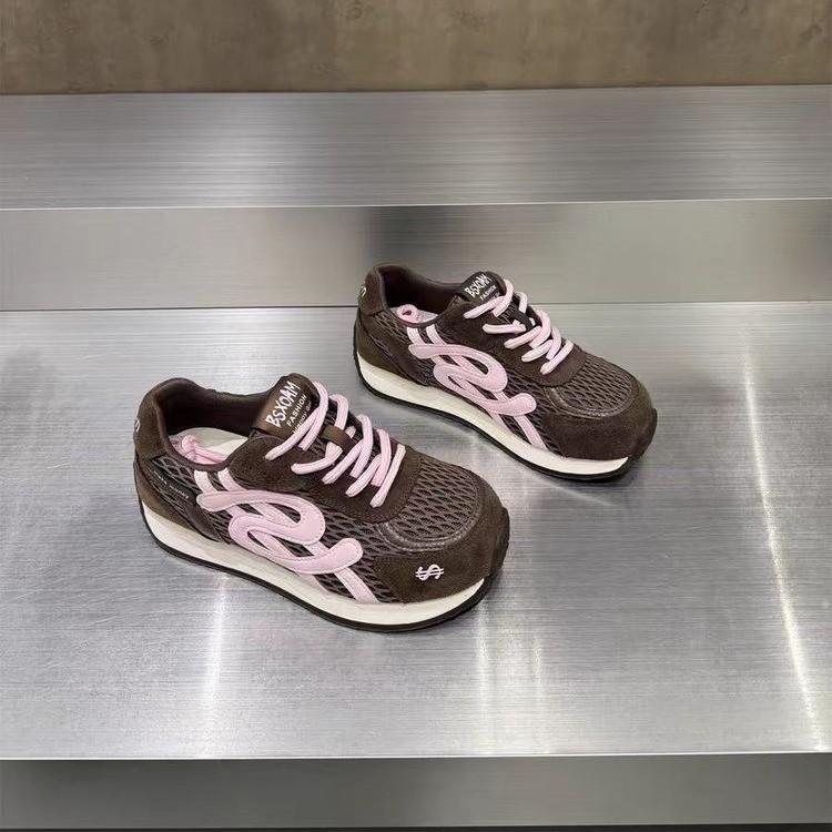 

Fashion leather German training shoes women s summer 2025 new thick-soled heightening versatile soft-soled sports and leisure Forrest Gump shoes 35